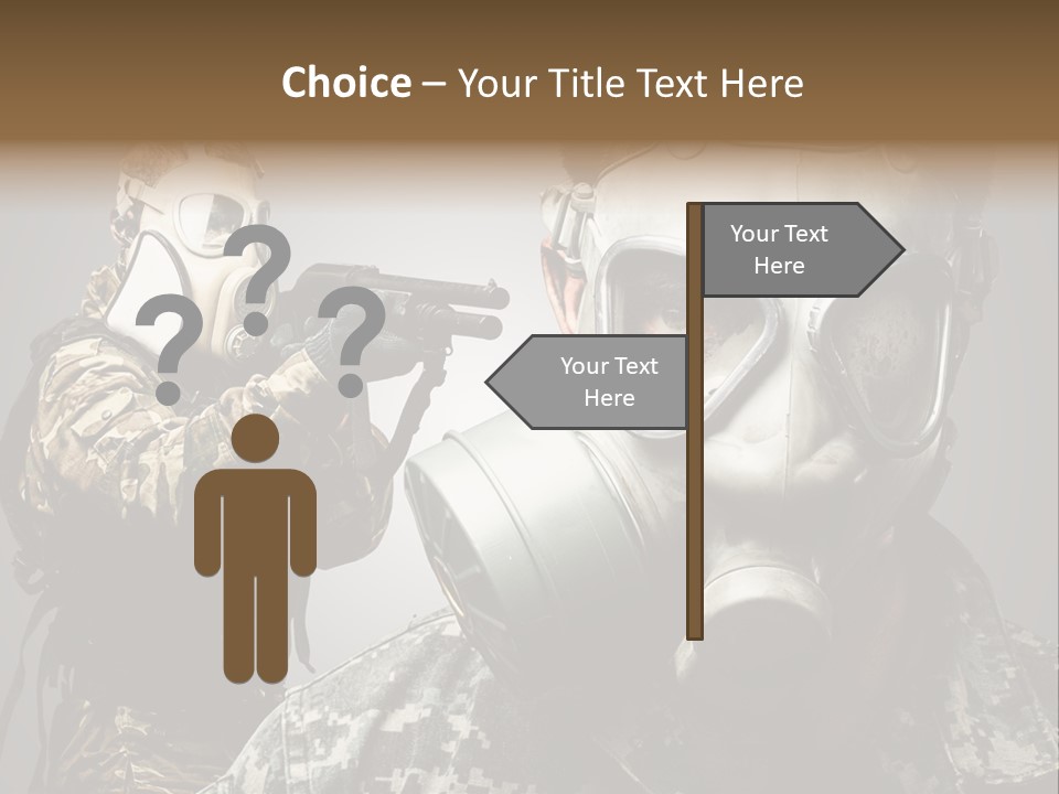 Gun Man Armed PowerPoint Template