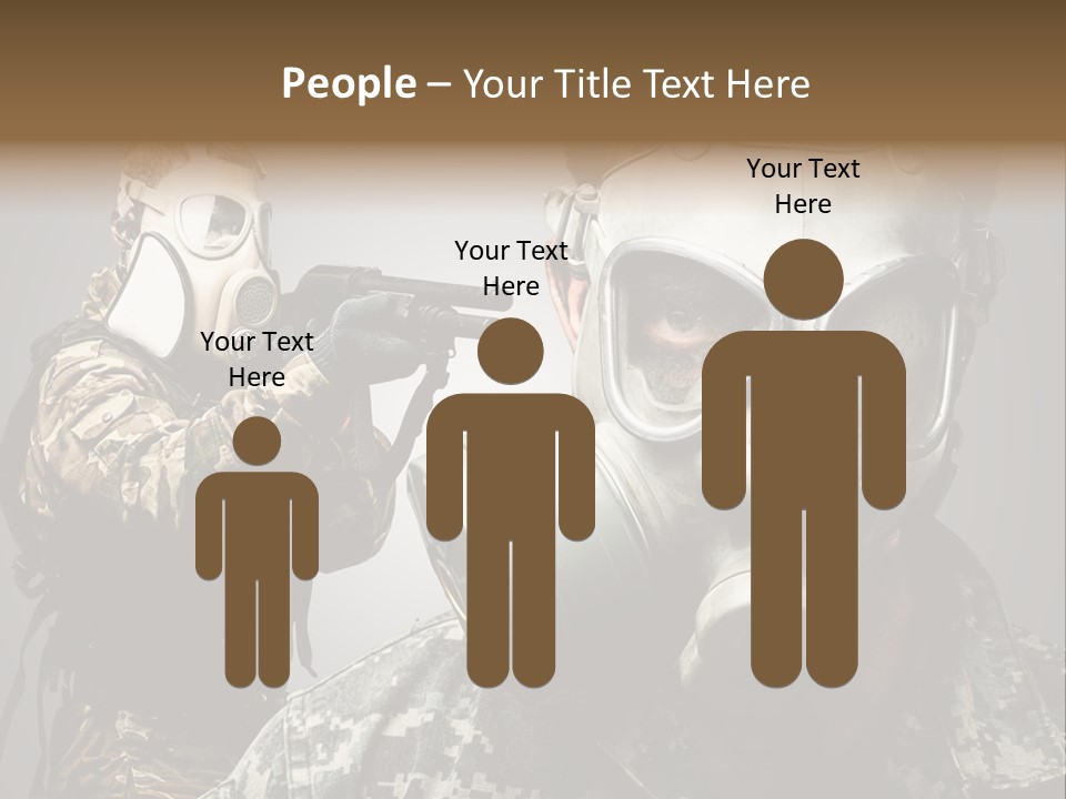 Gun Man Armed PowerPoint Template