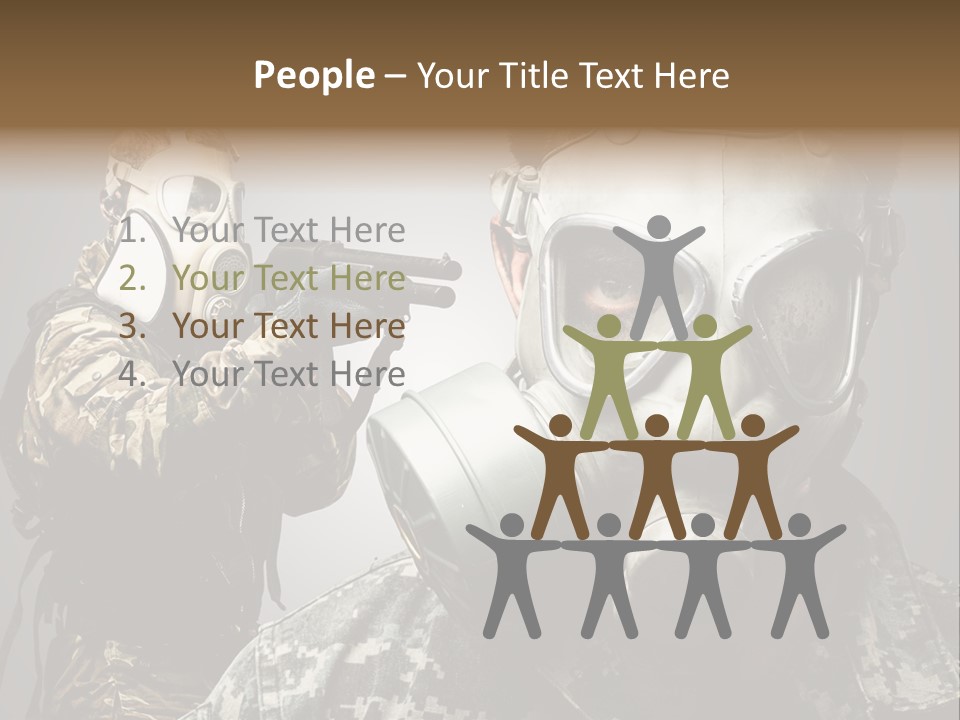 Gun Man Armed PowerPoint Template