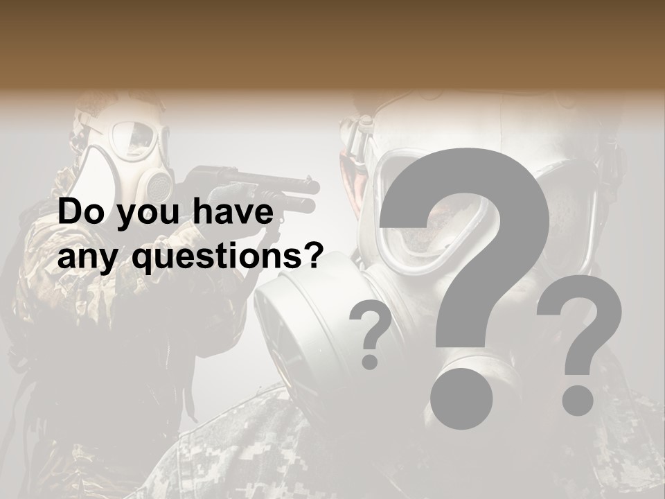 Gun Man Armed PowerPoint Template