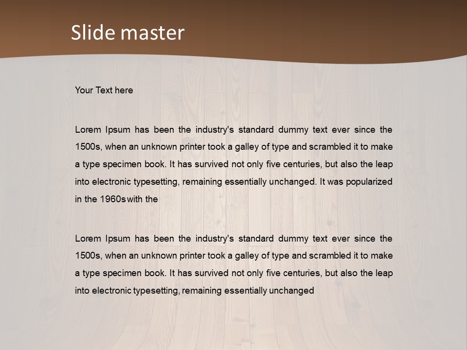 Board View Presentation PowerPoint Template