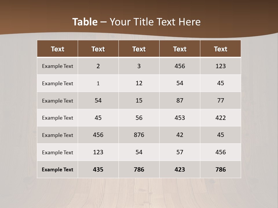 Board View Presentation PowerPoint Template