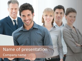 Holding Professional Business PowerPoint Template