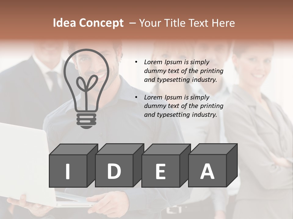 Holding Professional Business PowerPoint Template