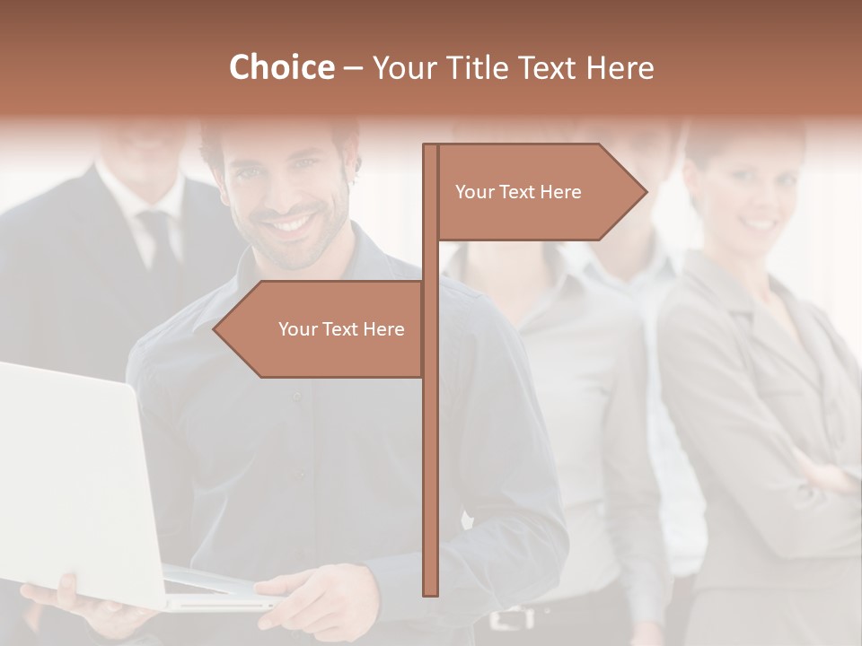 Holding Professional Business PowerPoint Template