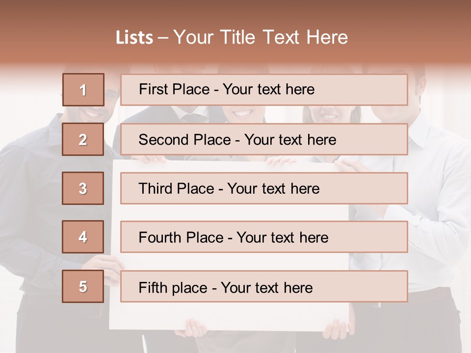 Banner Work Placard PowerPoint Template