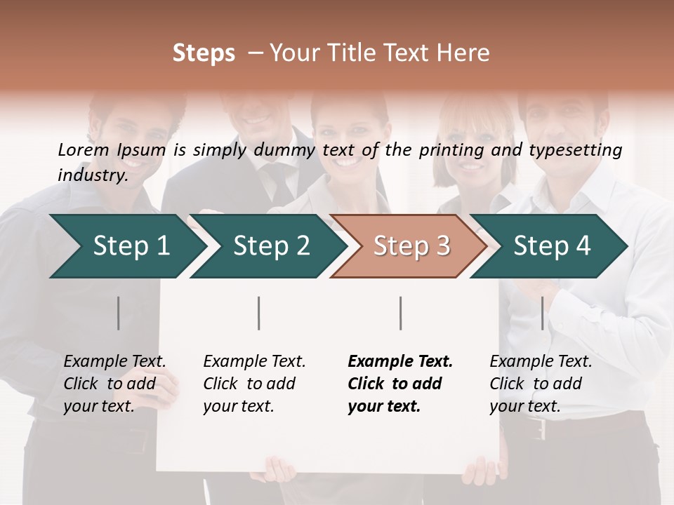 Banner Work Placard PowerPoint Template