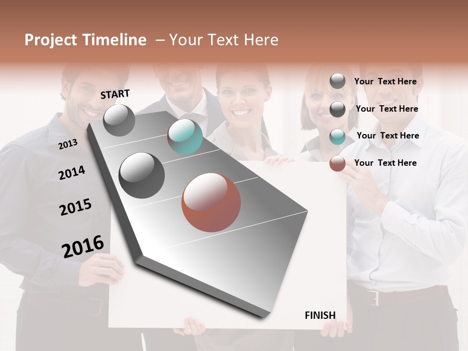 Banner Work Placard PowerPoint Template