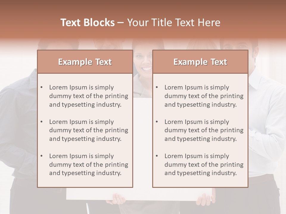Banner Work Placard PowerPoint Template