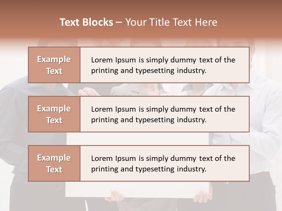 Banner Work Placard PowerPoint Template