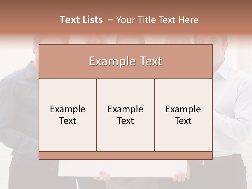 Banner Work Placard PowerPoint Template