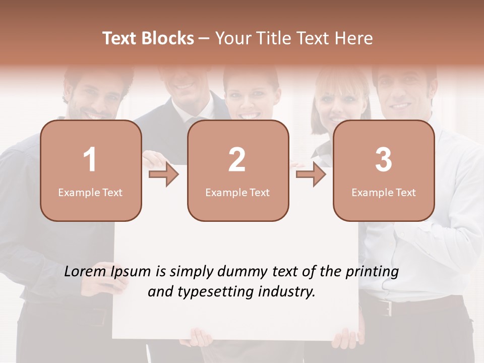 Banner Work Placard PowerPoint Template