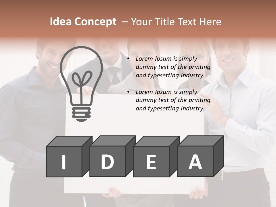 Banner Work Placard PowerPoint Template