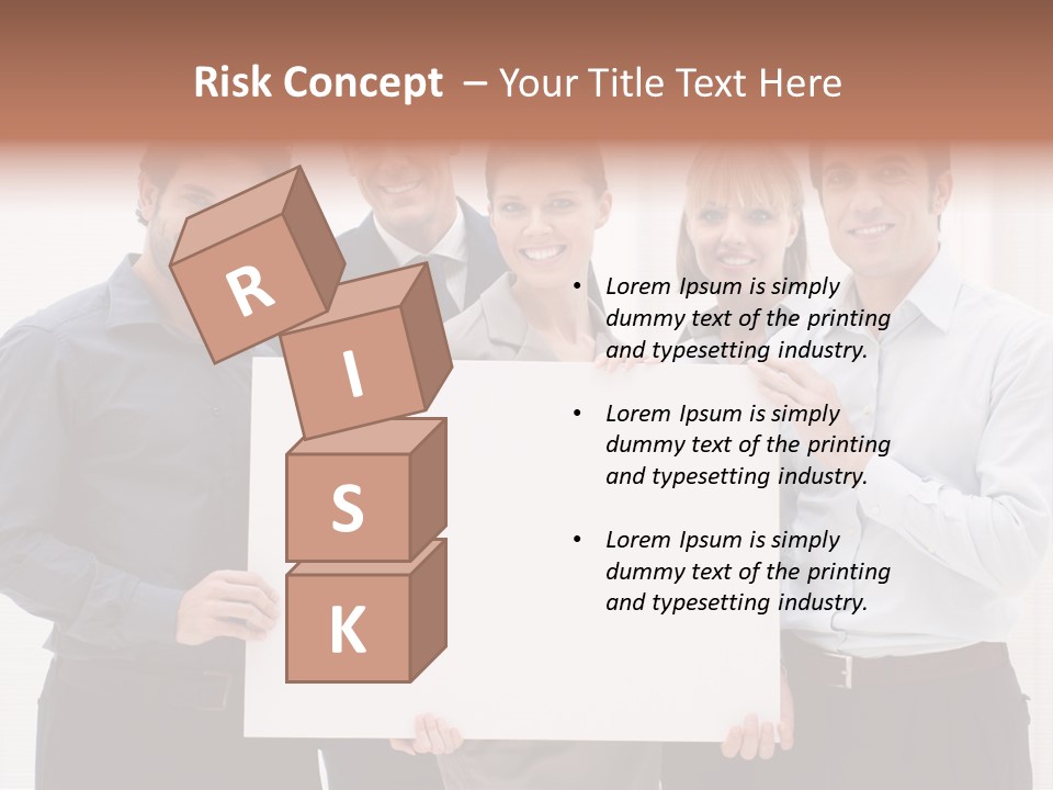 Banner Work Placard PowerPoint Template