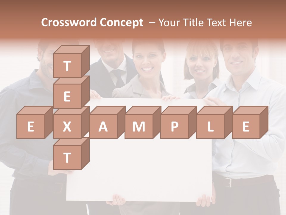 Banner Work Placard PowerPoint Template