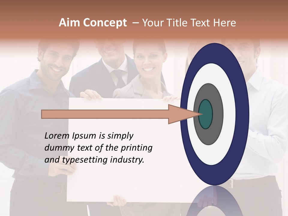 Banner Work Placard PowerPoint Template