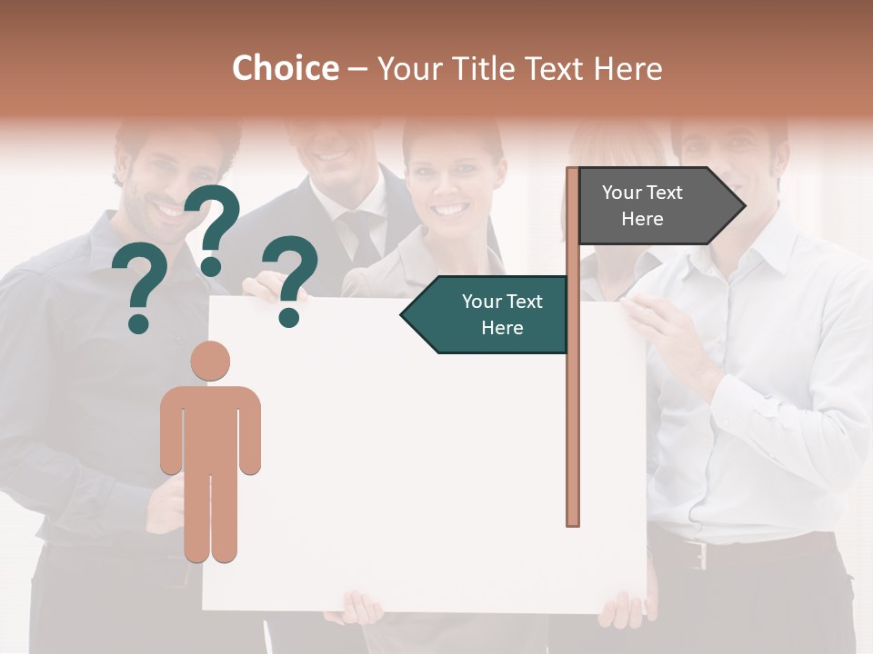 Banner Work Placard PowerPoint Template