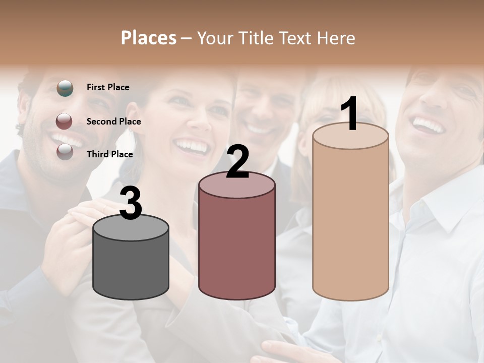 Adult Businesswoman Office PowerPoint Template