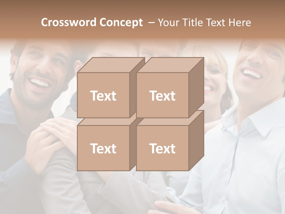 Adult Businesswoman Office PowerPoint Template