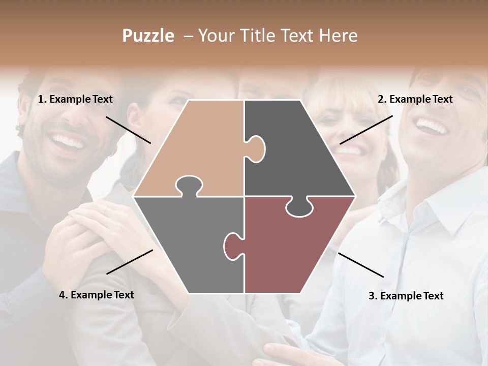 Adult Businesswoman Office PowerPoint Template