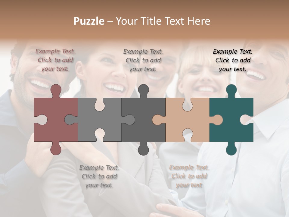 Adult Businesswoman Office PowerPoint Template