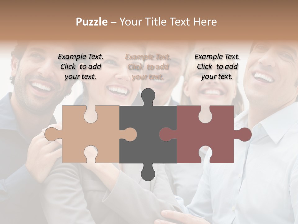 Adult Businesswoman Office PowerPoint Template