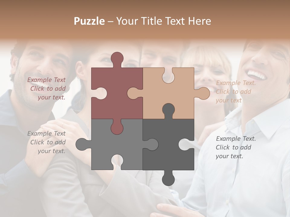 Adult Businesswoman Office PowerPoint Template