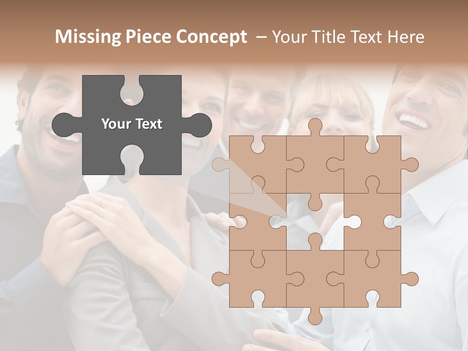 Adult Businesswoman Office PowerPoint Template