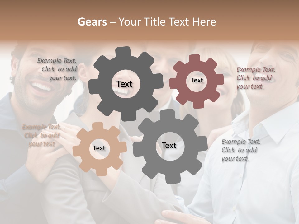 Adult Businesswoman Office PowerPoint Template