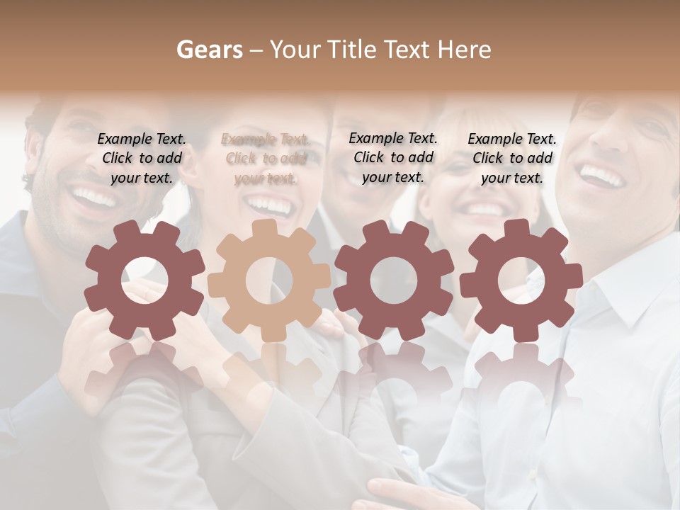 Adult Businesswoman Office PowerPoint Template