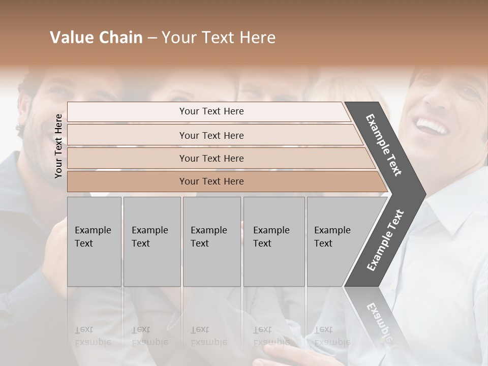 Adult Businesswoman Office PowerPoint Template