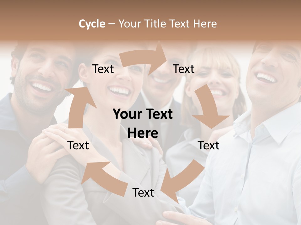 Adult Businesswoman Office PowerPoint Template