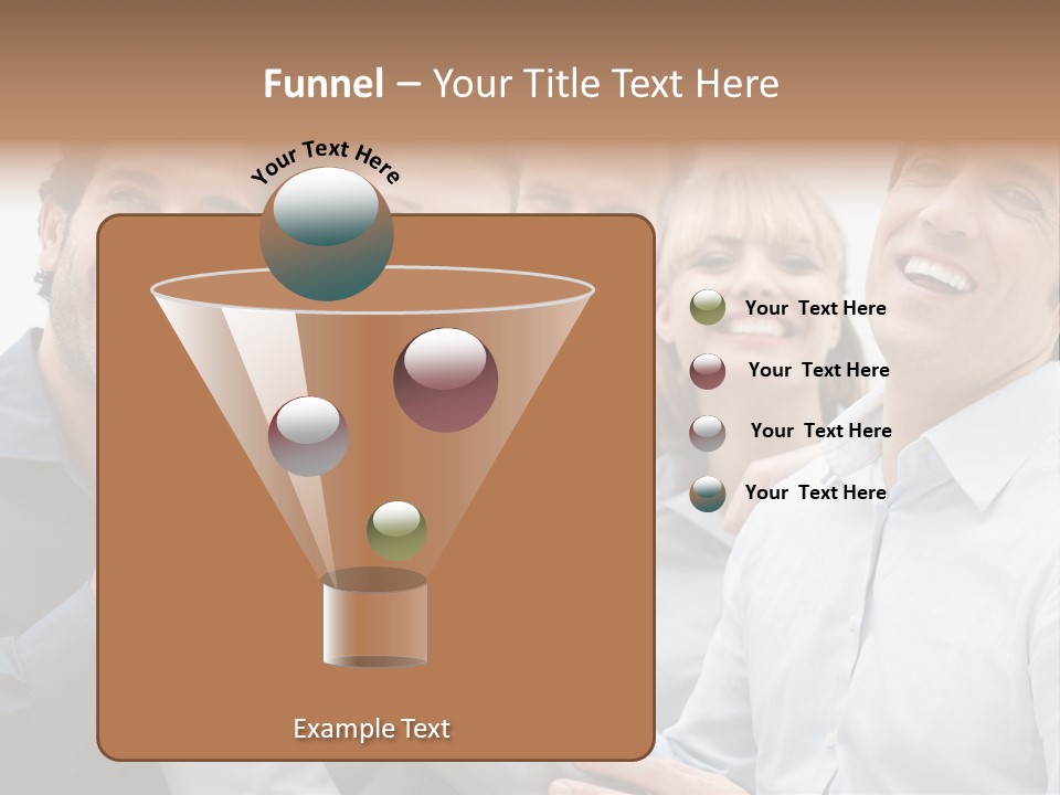 Adult Businesswoman Office PowerPoint Template