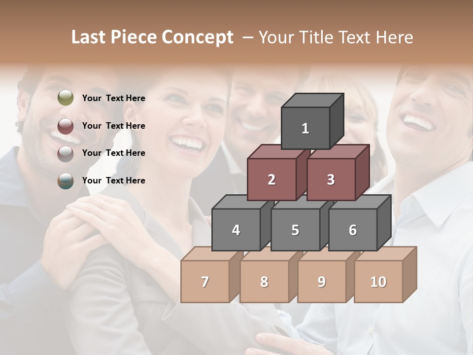 Adult Businesswoman Office PowerPoint Template