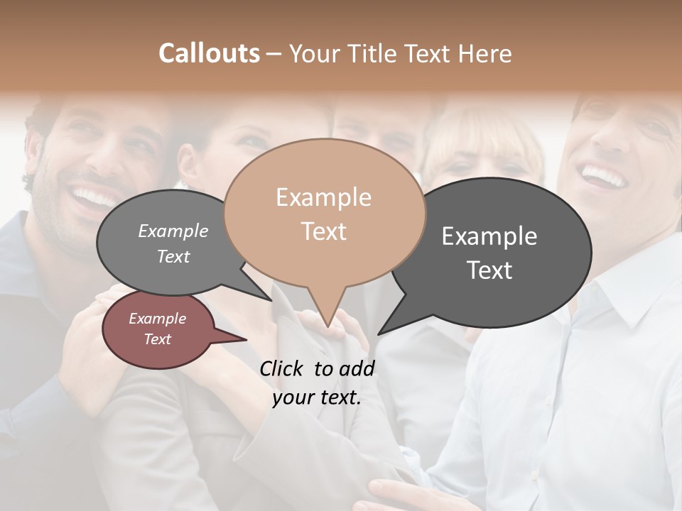 Adult Businesswoman Office PowerPoint Template