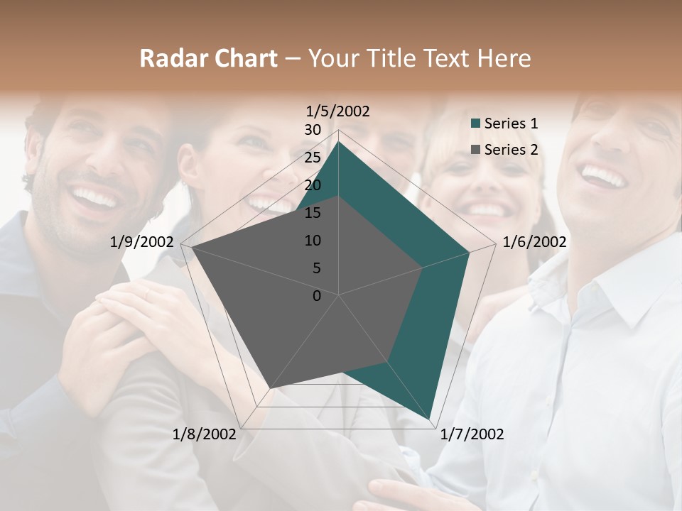 Adult Businesswoman Office PowerPoint Template