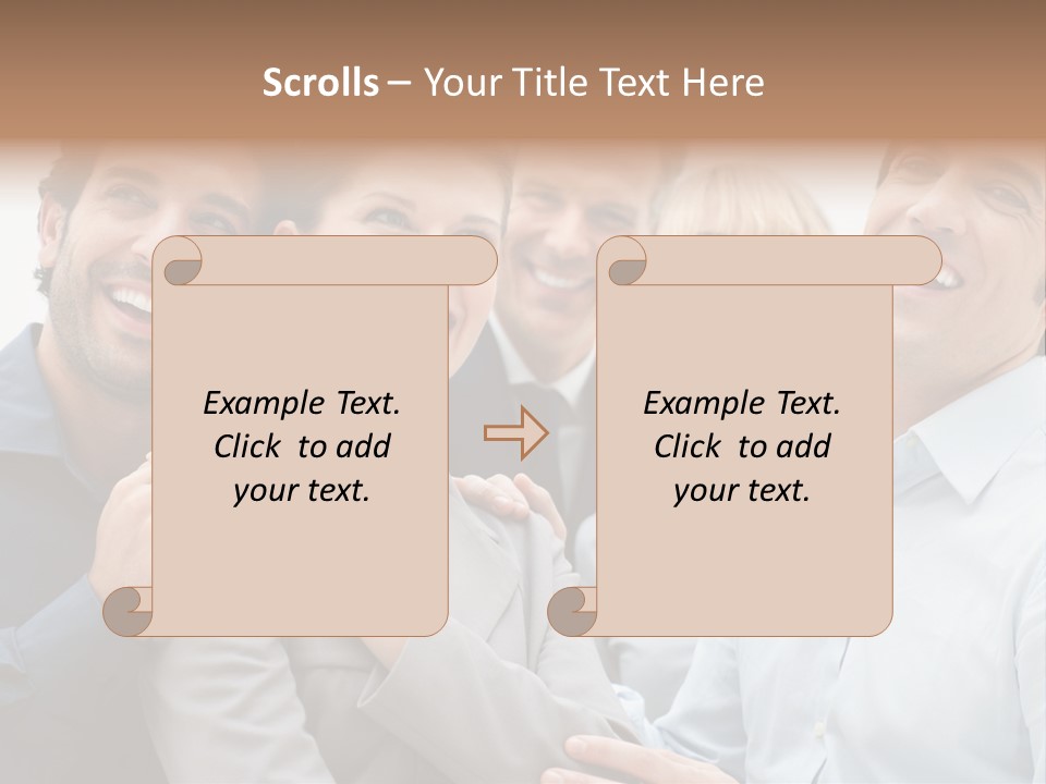Adult Businesswoman Office PowerPoint Template