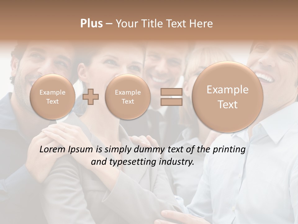 Adult Businesswoman Office PowerPoint Template