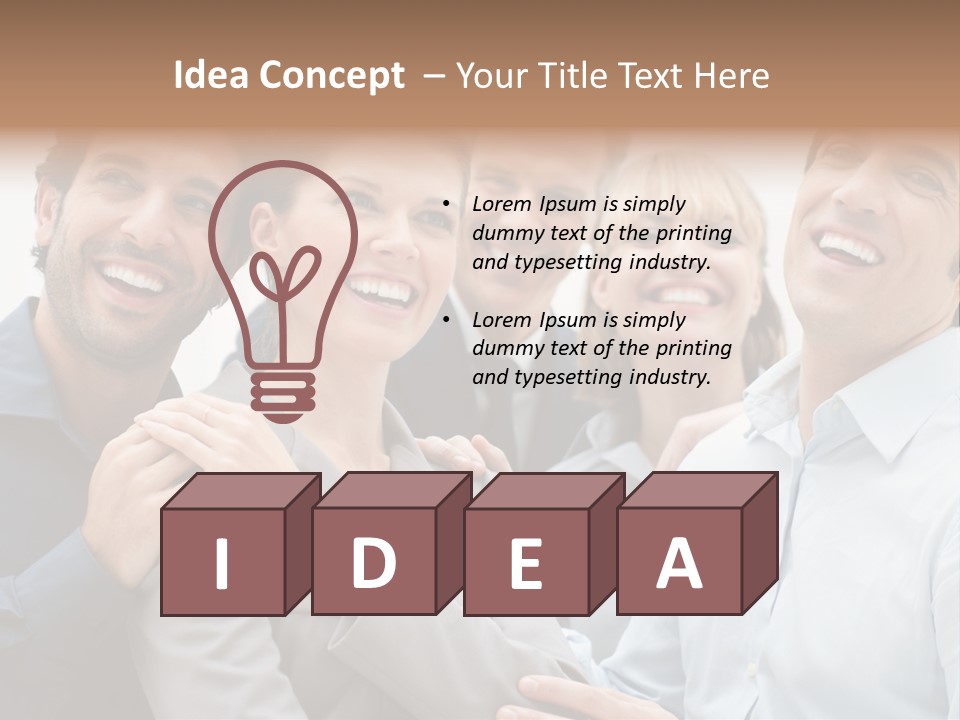 Adult Businesswoman Office PowerPoint Template