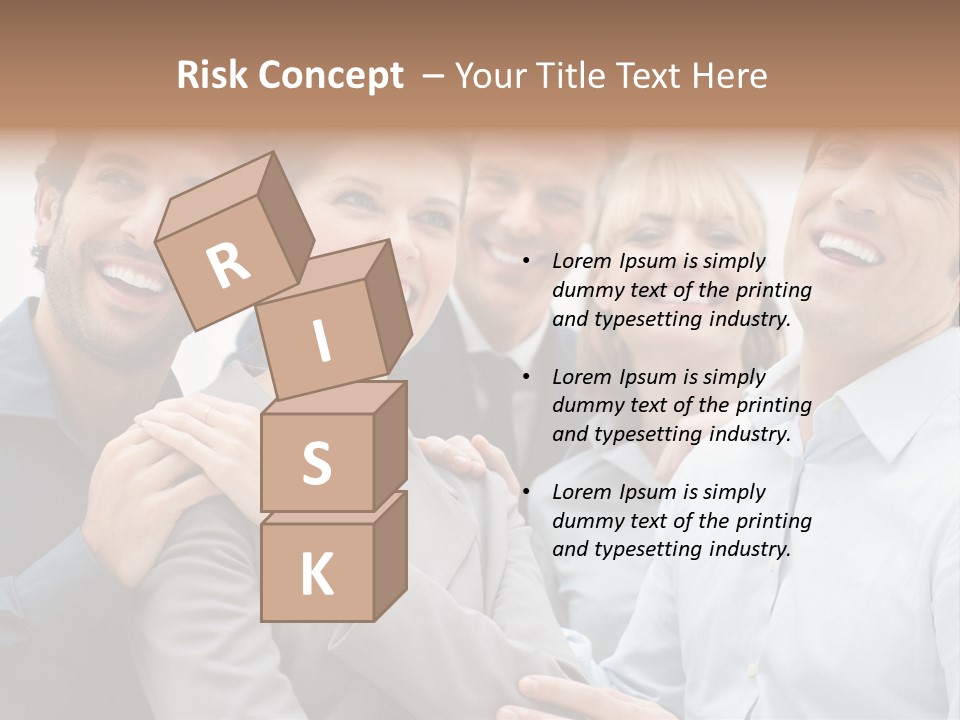 Adult Businesswoman Office PowerPoint Template