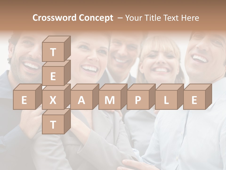 Adult Businesswoman Office PowerPoint Template