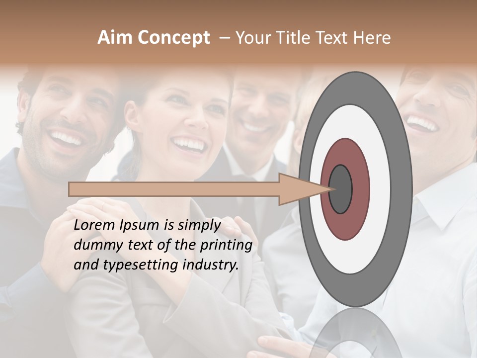 Adult Businesswoman Office PowerPoint Template