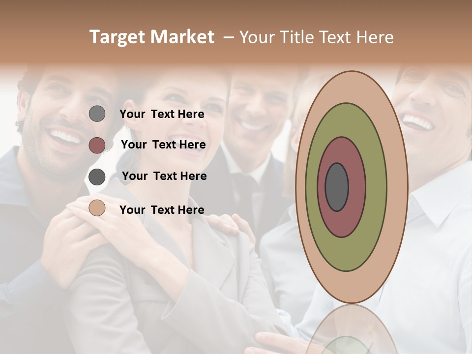 Adult Businesswoman Office PowerPoint Template