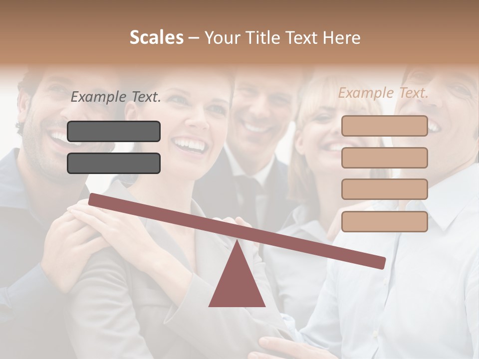 Adult Businesswoman Office PowerPoint Template