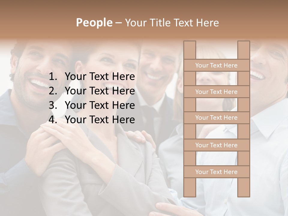 Adult Businesswoman Office PowerPoint Template