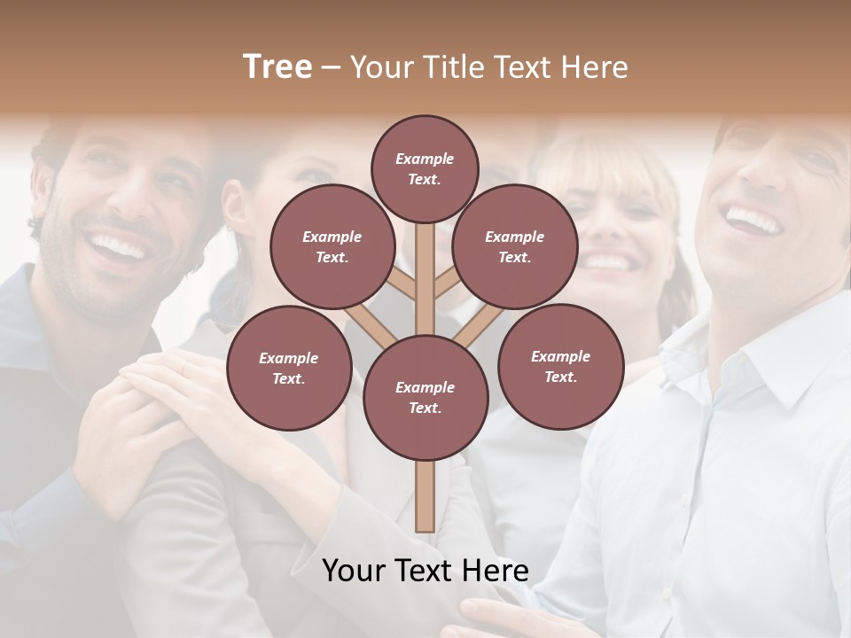 Adult Businesswoman Office PowerPoint Template