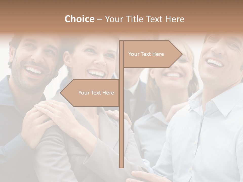 Adult Businesswoman Office PowerPoint Template