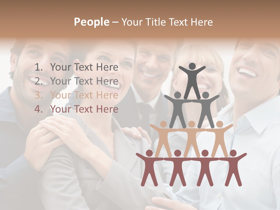 Adult Businesswoman Office PowerPoint Template