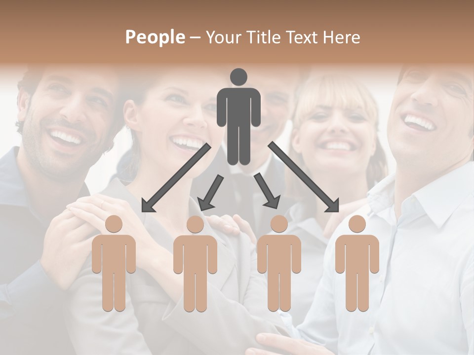 Adult Businesswoman Office PowerPoint Template