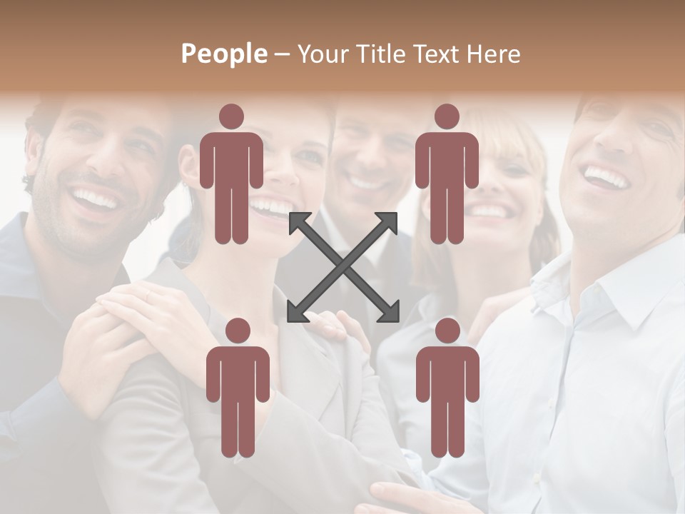 Adult Businesswoman Office PowerPoint Template